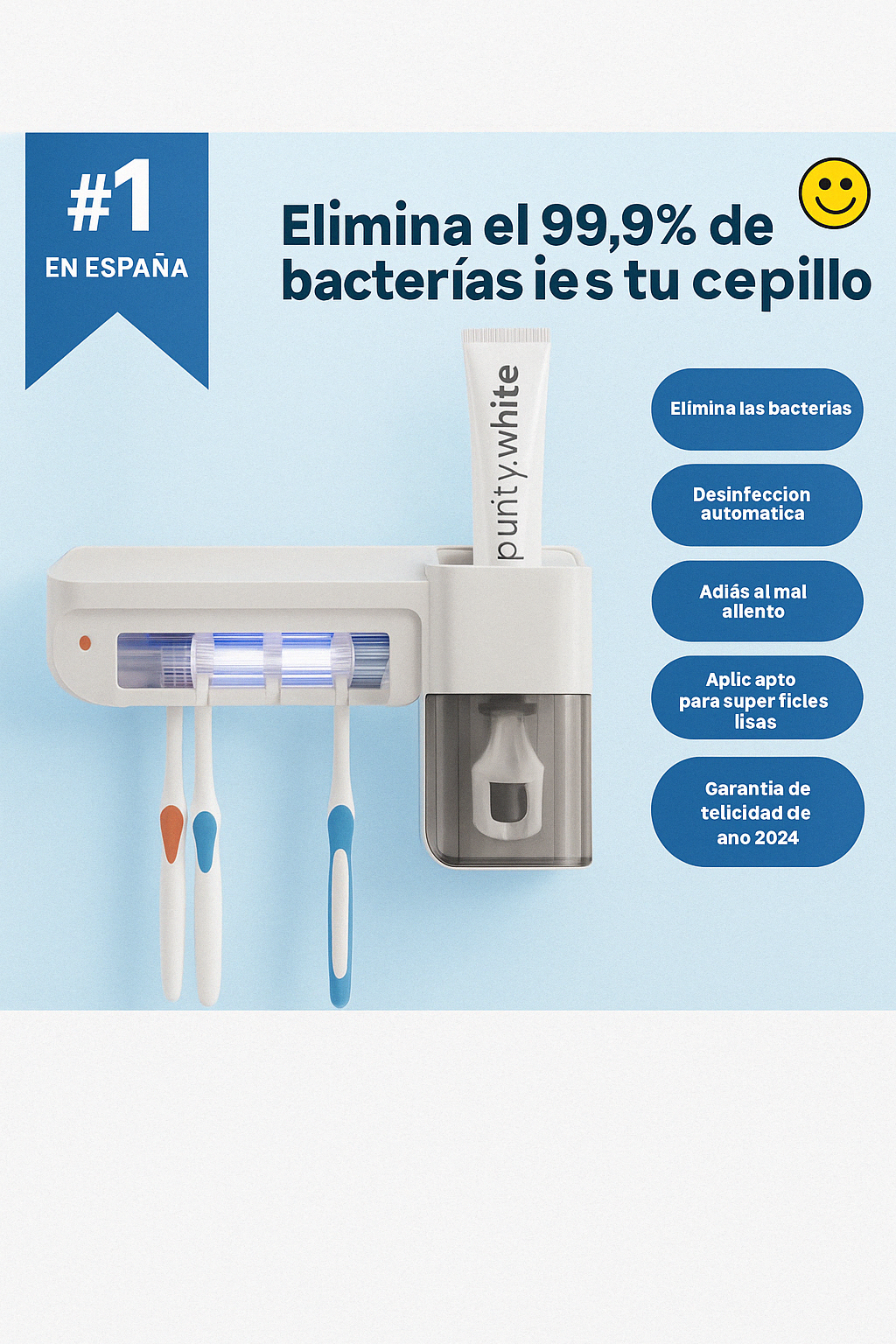 Purify-White esterilizador de cepillos de dientes